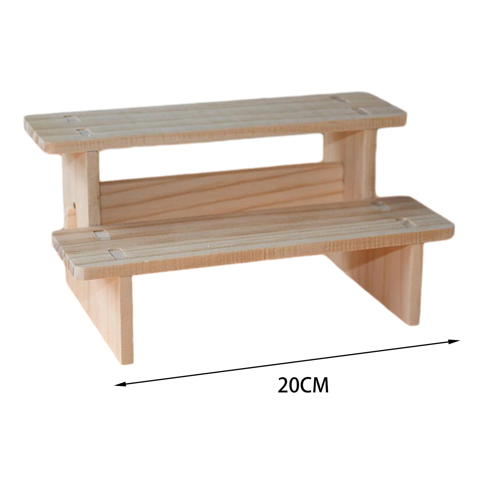 

Wood Display Riser Wood Display Riser Stand for Dessert Figurines Conutertop Jewelry Display Riser Shelf Candy Figures Buffets