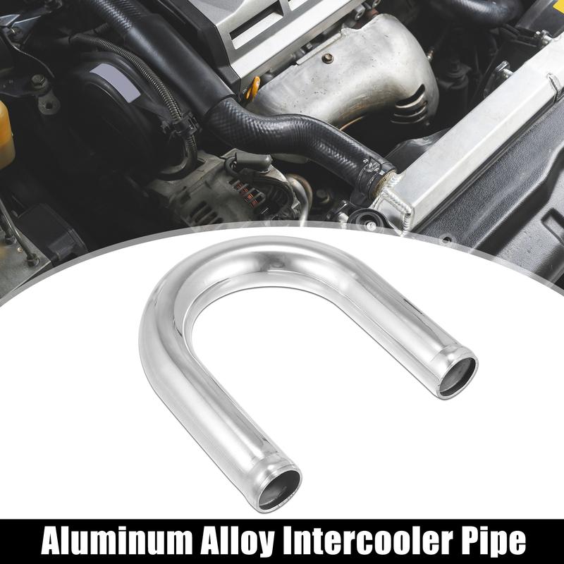 Uxcell Bend Elbow Tube Aluminum Alloy Car Univesral 25/38/45/51/63/76/89/102mm OD 100mm Length 90/180 Ddgree Air Intake Tube