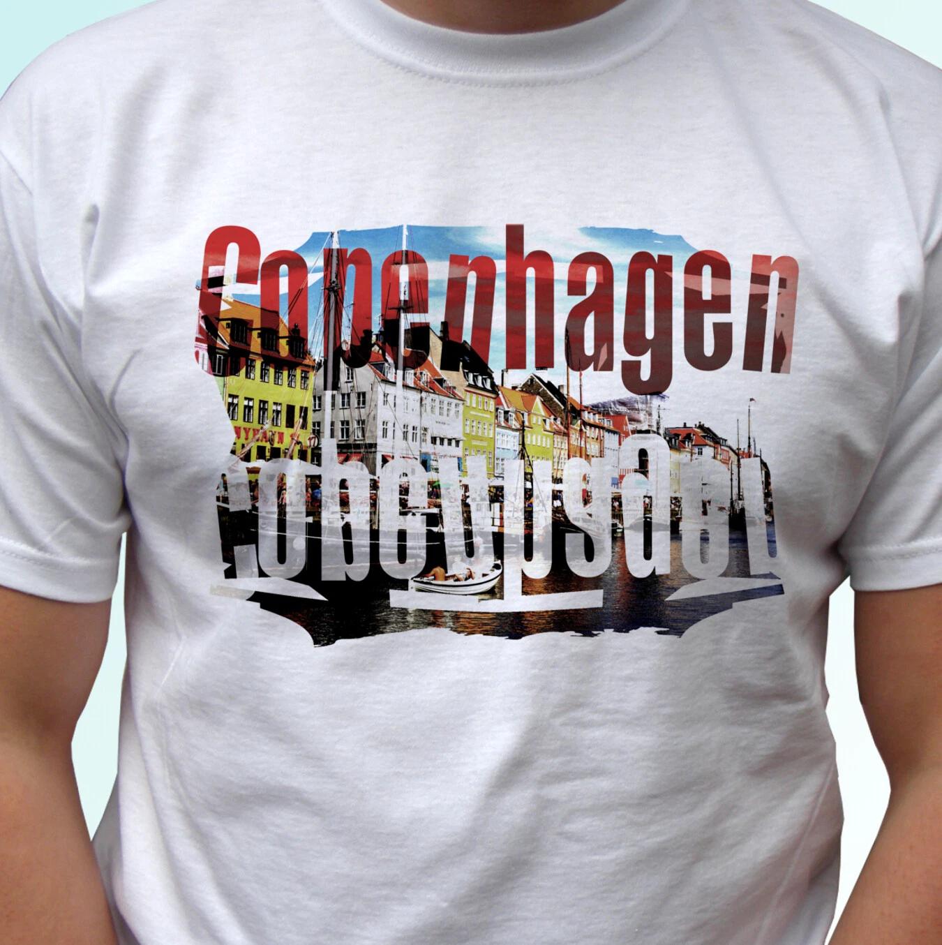 

Copenhagen white kids boys T-Shirt Denmark top design tee - s s kids baby sizes 120