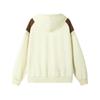 Solid Color Loose And Versatile Hoodie Trend Matching Color Matching Hoodie Casual Shoulder Long Sleeve Top