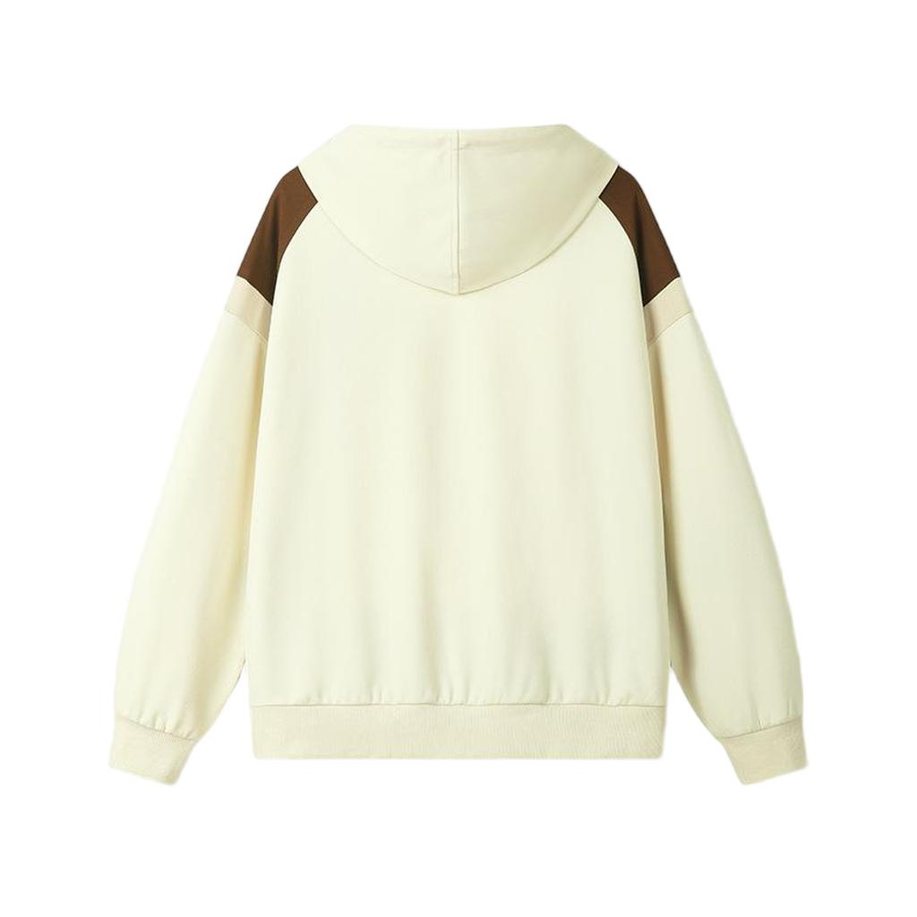 Solid Color Loose And Versatile Hoodie Trend Matching Color Matching Hoodie Casual Shoulder Long Sleeve Top