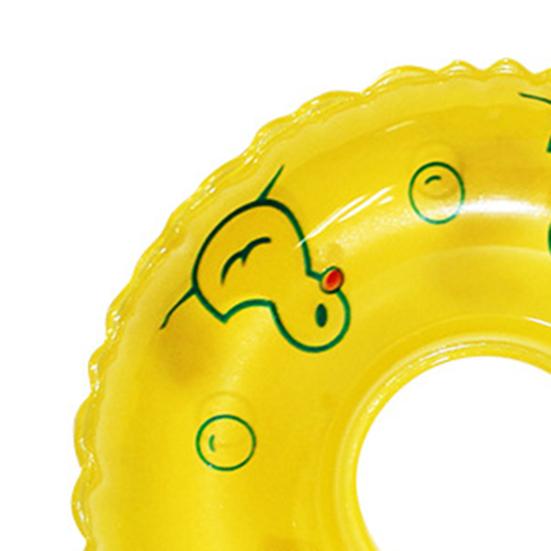 2Pcs Dollhouse Swim Ring Realistic Good Sealing PVC Cute Mini Doll Swimming Ring Miniature Ornament for Gift