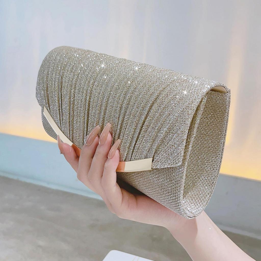 [BoleLOJin] Elegant Sparkling Clutch Bag, Elegant Ladies' Evening Bag, Wedding Bag, Ladies' Formal Bag