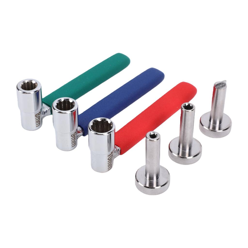 Valve Clearance Adjustable Wrenches Small Engine Valve Tappet Tools 6 Piece Set for 4 Stroke Motorcycle ATV ATC