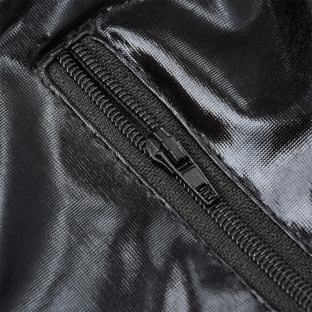 Sieviešu Sexy Plus Size Leather Mesh Apakšveļa Bodysuit Sleepwear