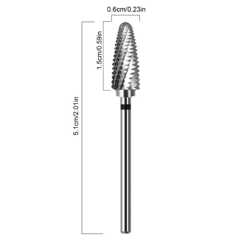 Professional Tungsten Carbide Nail File Bit Featuring AntiSlip Grip For Precise Shaping And Long Lasting Use