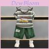 Stylisches Sommer-T-Shirt-Set für Jungen 2024 Trendiges Baumwoll-Outfit für Kinder im Alter von 3 bis 8 Jahren