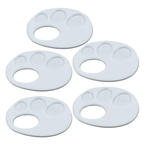 Plastic Paint Tray 3D Printed Finger Palette with Hand Grip Easy To Clean Portable Painting Palette for Kids Artists Watercolor Acrylic Pigment Use