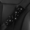 2PCS Car Diamond Shoulder Cover, Safety Belt Cover, Car Interior, Car Use, Sparkling Diamond Water Diamond Belt