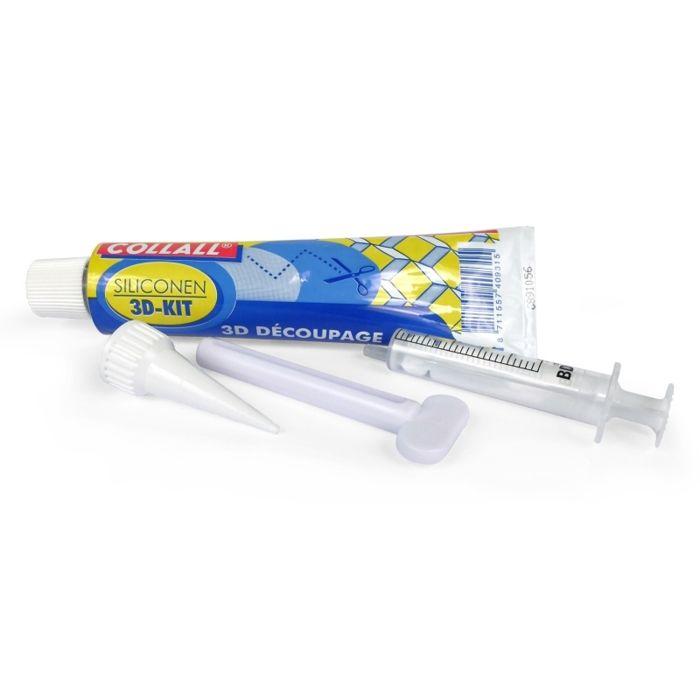 Silicone Glue For 3D Technique 80ml + Accessories