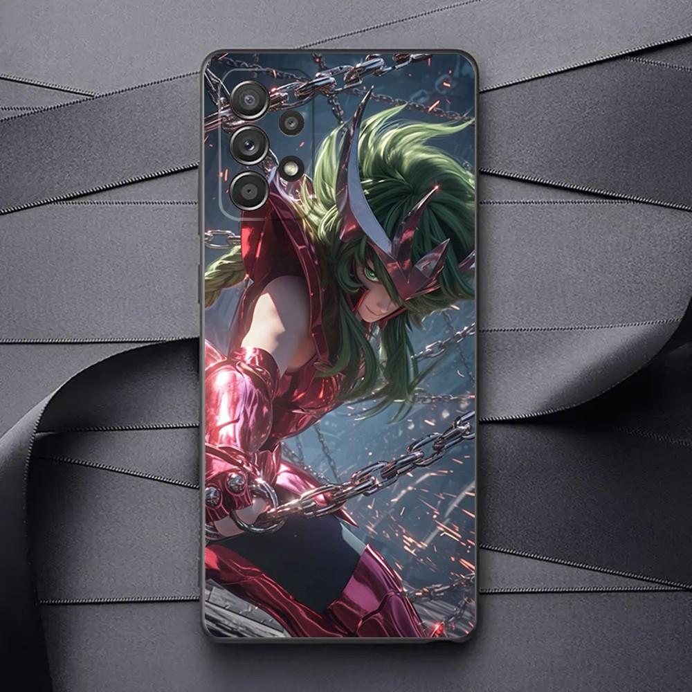 S-Saint S-Seiya Knights Of The Zodiac Phone Case For Samsung Galaxy A13,A21s,A22,A31,A32,A52,A53,71,80,91 Soft Black Phone Cover