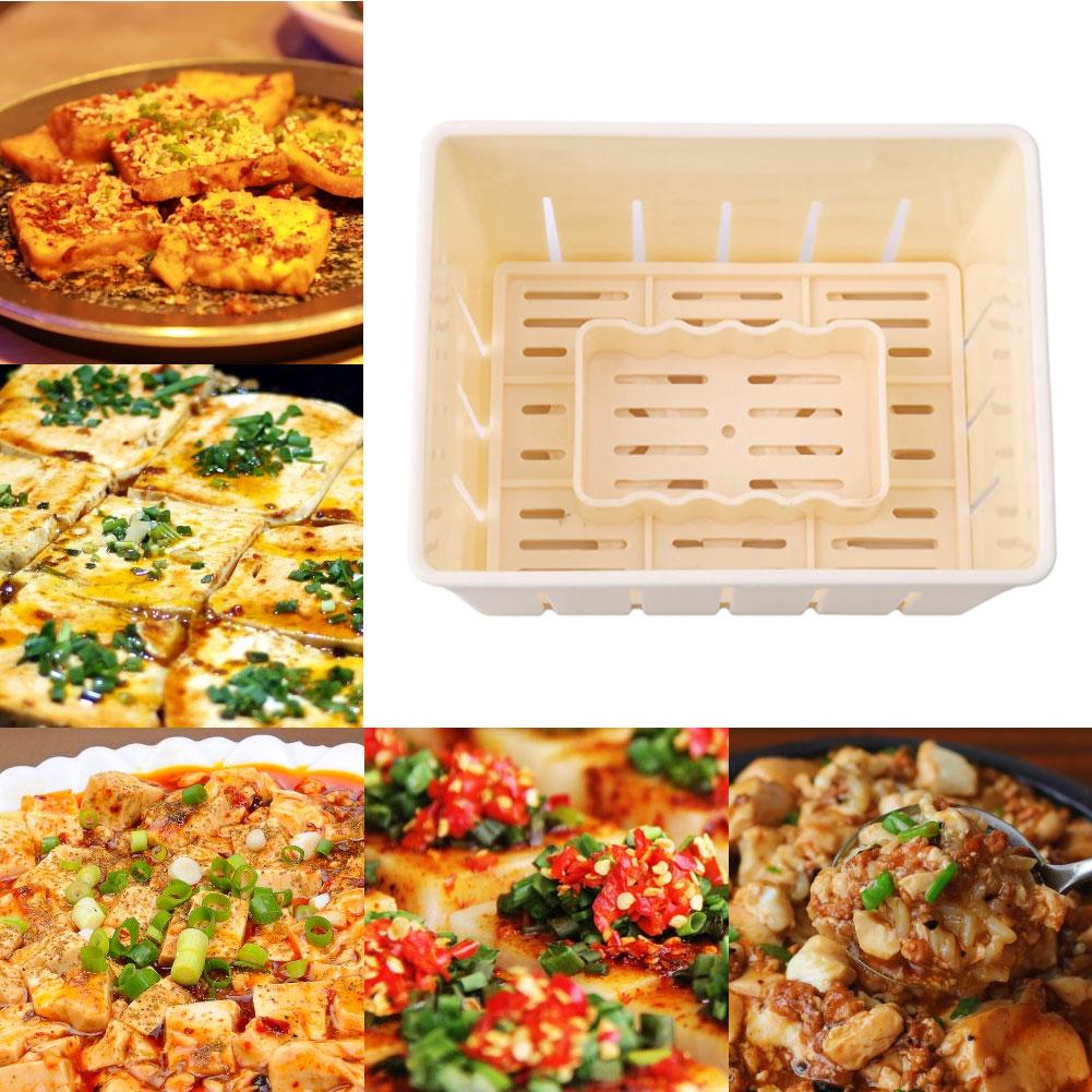 Creative Kitchen Plastic Tofu Cheese Patterning Maker Press Mold Kit