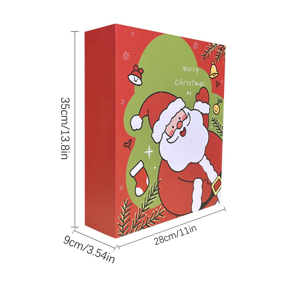 

Christmas Countdown Calendar Box Empty 24-Grid Countdown Calendar Box For Kids Decorative Party Favors For Treat Candy Chocolate 24PCS червоний