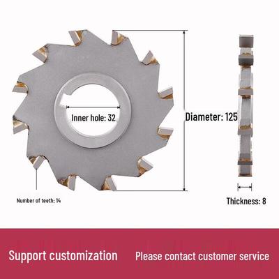 Jun Ding Ying Carbide-Tipped Three-Face Disk Milling Cutter