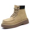 Autumn and winter new locomotive boots men's fur climbing retro thick-soled heightening men's boots high-top fashion versatile Martin boots