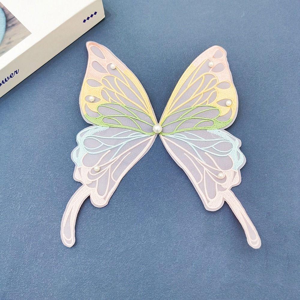 Garment Sewing Embroidered Patch Apparel Accessories Butterfly Appliques Clothing Stickers