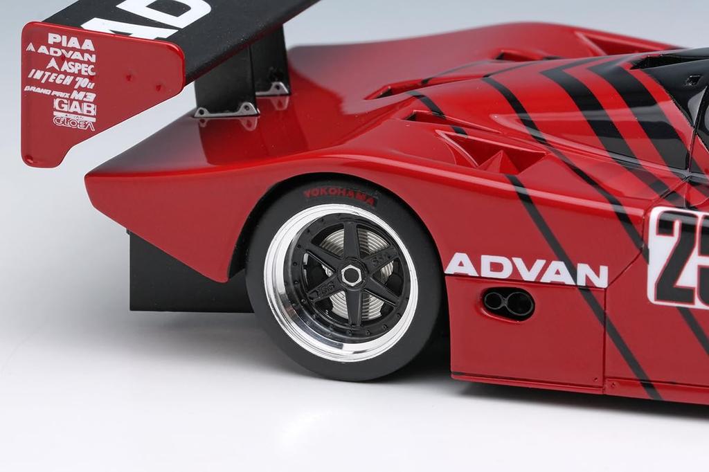 VISION Scale Porsche 962C ADVAN Alpha Nova JSPC Fuji 500km 1989 25 6th Place Completed Model VM321 Make-up 1/43 No.