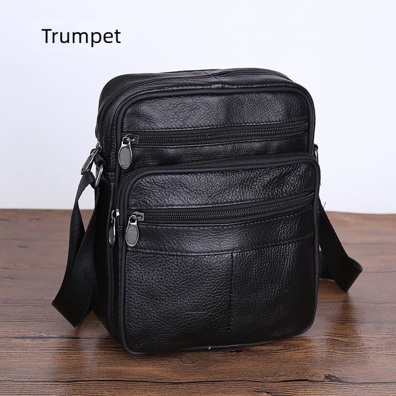 Men's genuine leather shoulder bag messenger bag