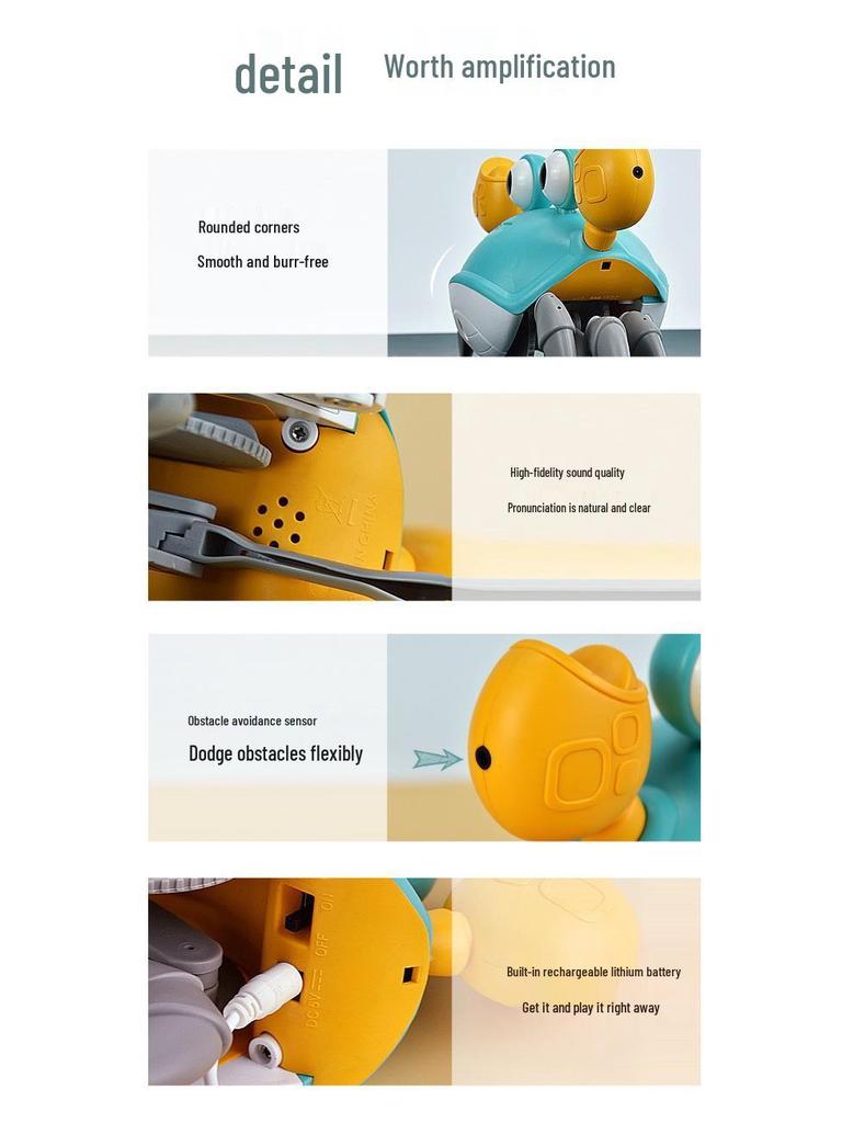 Electric Music Induction Escape Crab - Children's Somatosensory Remote Control Toy