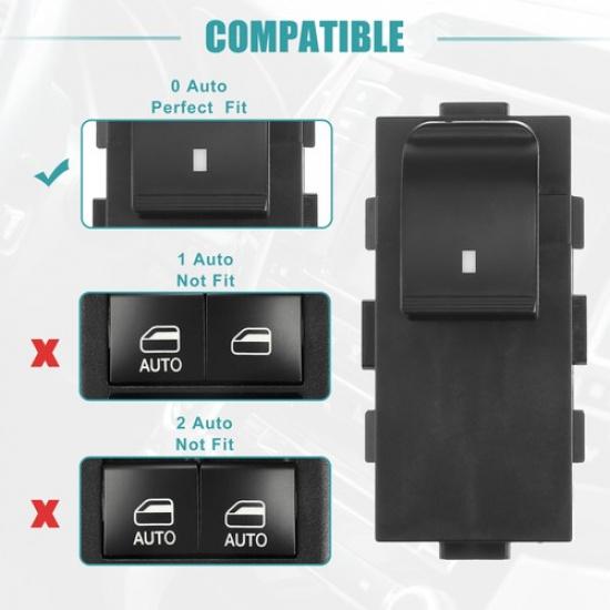 Passenger Rear Window Switch for Chevrolet Avalanche HHR No2289554515888174