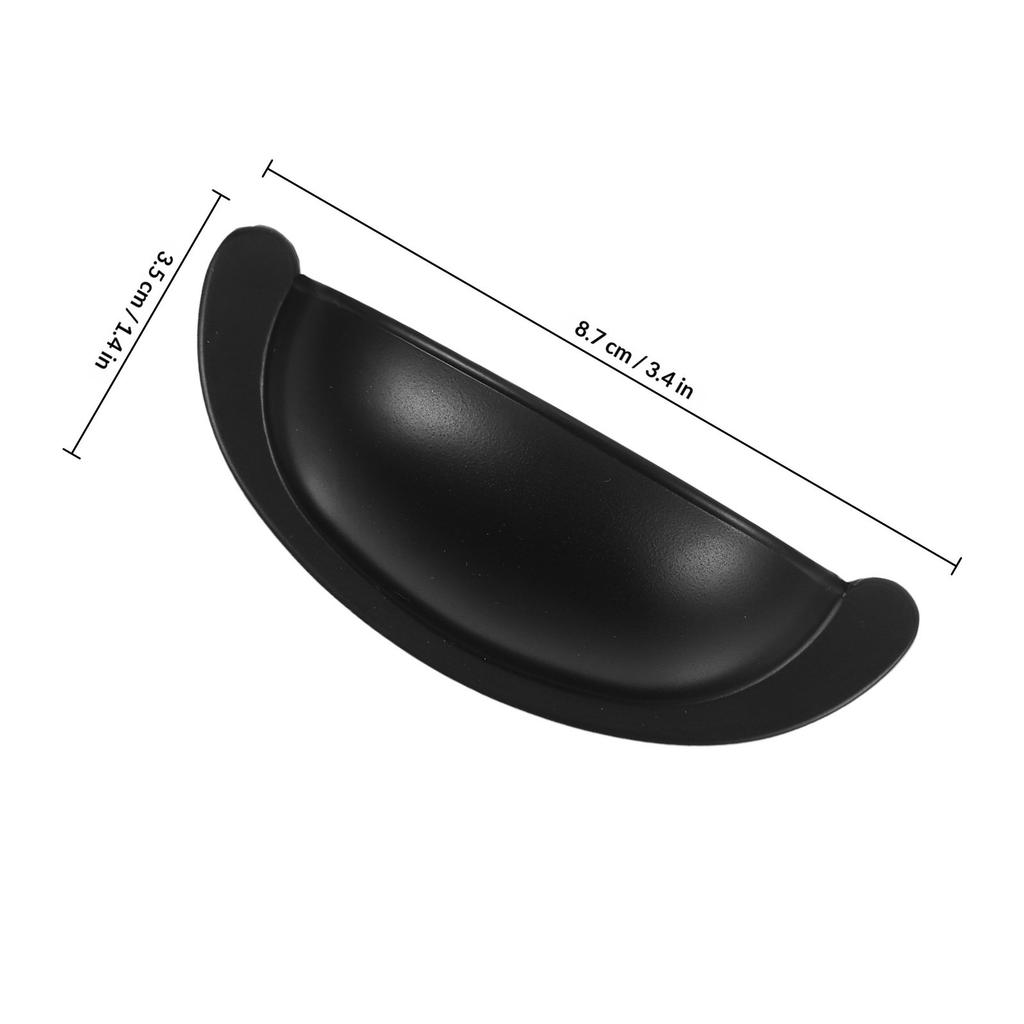 Semi-Round Cabinet Drawer Pull Handle Sleek Minimalist Design Easy Installation Multiple Colors Kitchen Bedroom Bathroom