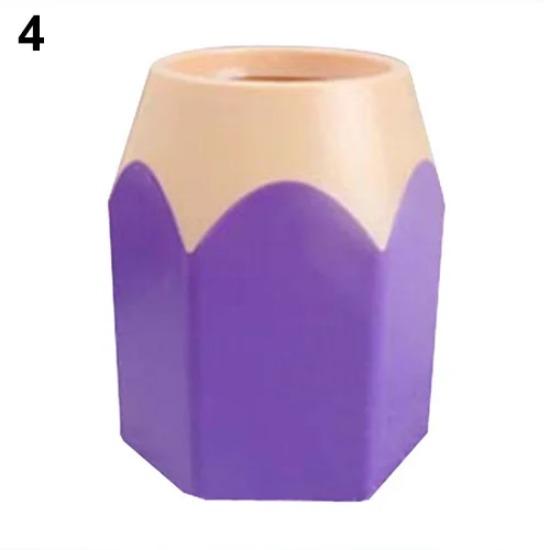 

Ваза для ручек, горшок для карандашей, держатель для кистей для макияжа, канцелярские принадлежности, аккуратный контейнер для стола, пластиковый круглый настольный органайзер, держатель для ручек, заглушка для карандашей