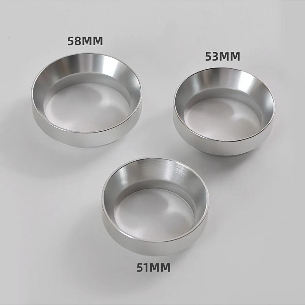 51mm/53mm/58mm Magnetic Coffee Powder Coffee Tool Barista Funnel Aluminum Dosing Ring Coffee Tamper Brewing Bowl