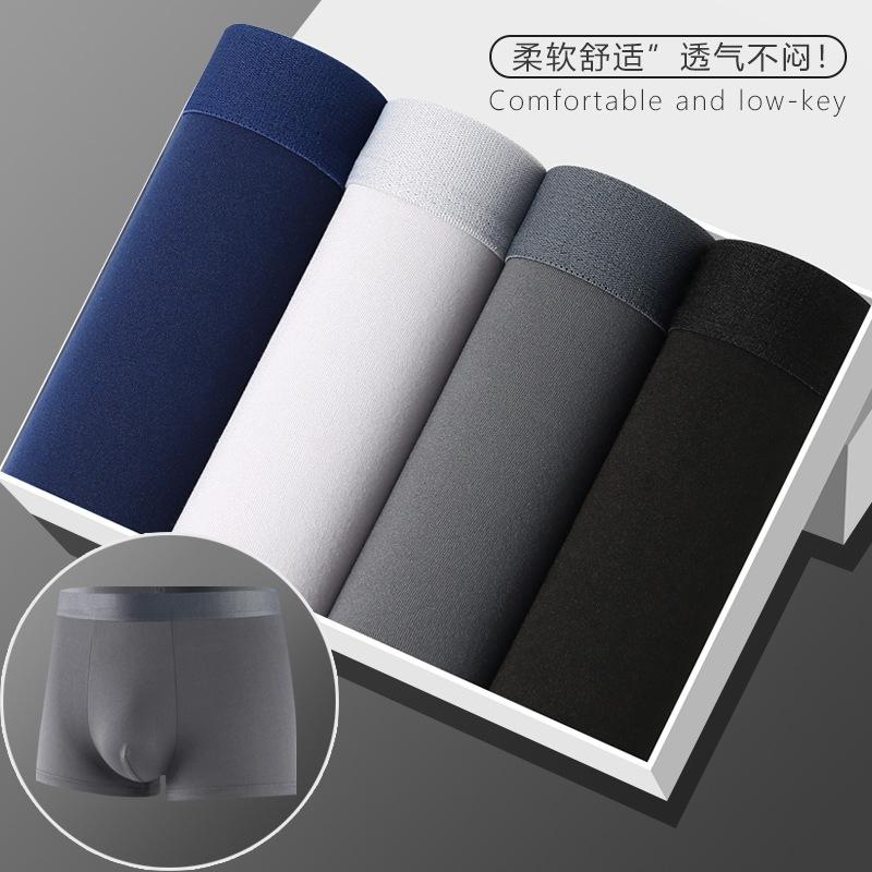Roupa Íntima Masculina Boxers Masculinos Boxers de Cintura Média para Jovens Calças de Tamanho Grande para Meninos Shorts