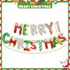 Merry Christmas Balloon Banner For Christmas Party Decorations 16inch Aluminum Foil Balloon Banner Happy New Year Decoration