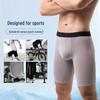 Herren Schnelltrocknende Eis-Seide Boxer Briefs: Leicht, Atmungsaktiv, Scheuerfest, Verlängerter Schritt