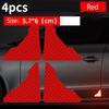 10pcs Reflective Arrow Sign Tape Warning Safety Sticker Night Driving Reflector Decals Body Sticker Auto Exterior Accessories