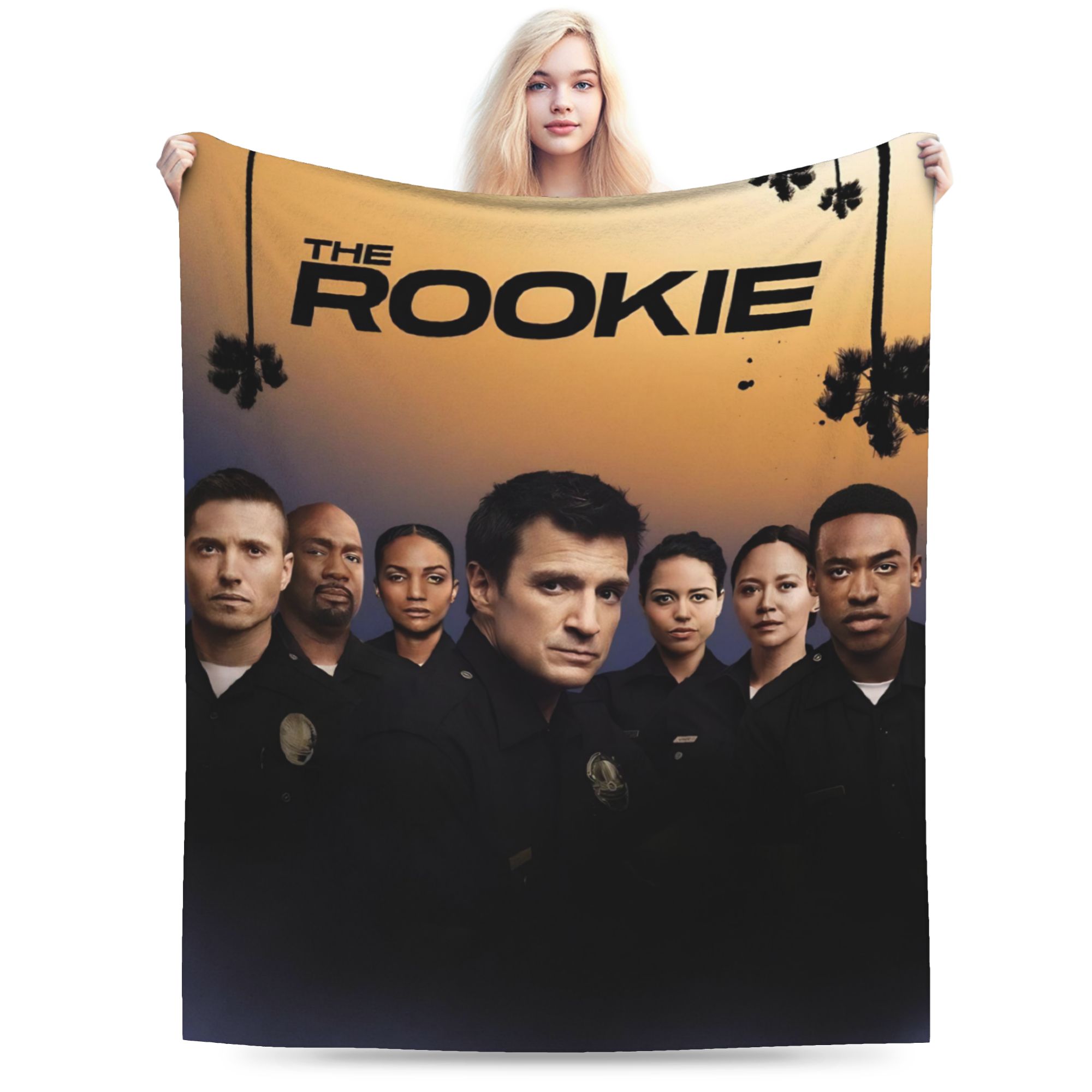 

The Rookie TV Show Blankets Fleece Relax Ultra-Soft Throw Blankets for Bedding Bedding Throws 40x50in