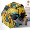 1pc Floral Birds Automatic Open/close Folding Compact Umbrella, 8-Rib Sturdy Canopy, Lightweight Portable, Everyday Use, Gift, Outdoor Umbrella, Trave