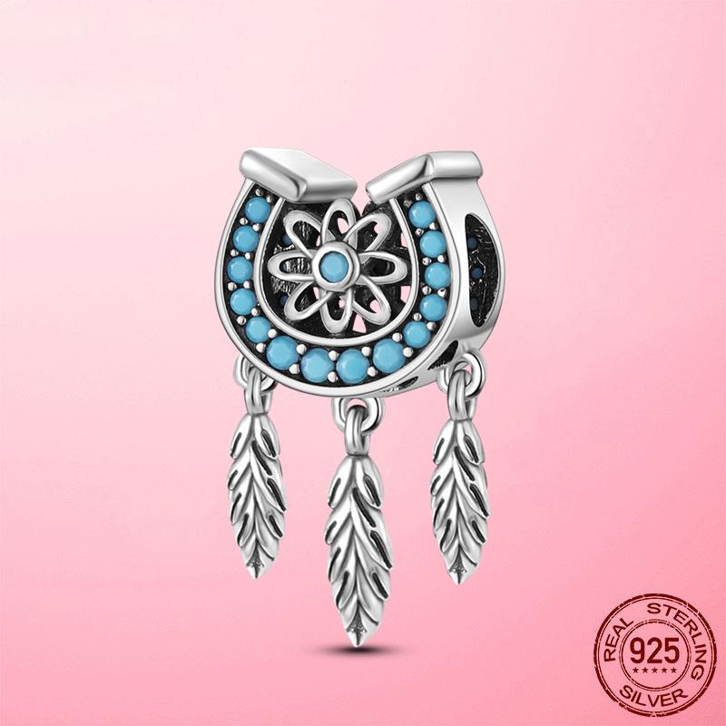 HOT SALE 925 Silver Sparkling Family Tree Dangle Charms Beads Fit Original Women Bracelet Pendant Necklace  Jewelry