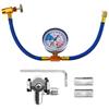 R134a Refrigerant Charging Hose With BPV31 Piercing Valve Piercing Tap Valve Kits Can Tap With Gauge
