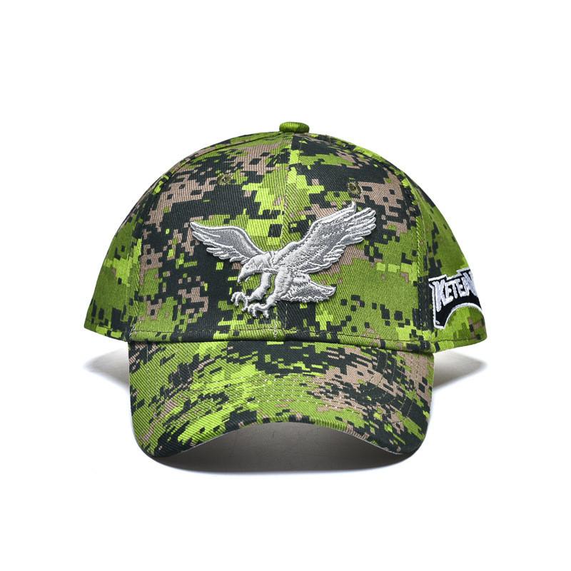 Old Eagle Embroidered Baseball Cap With Sun Protection And Breathable Cotton For Casual Wear