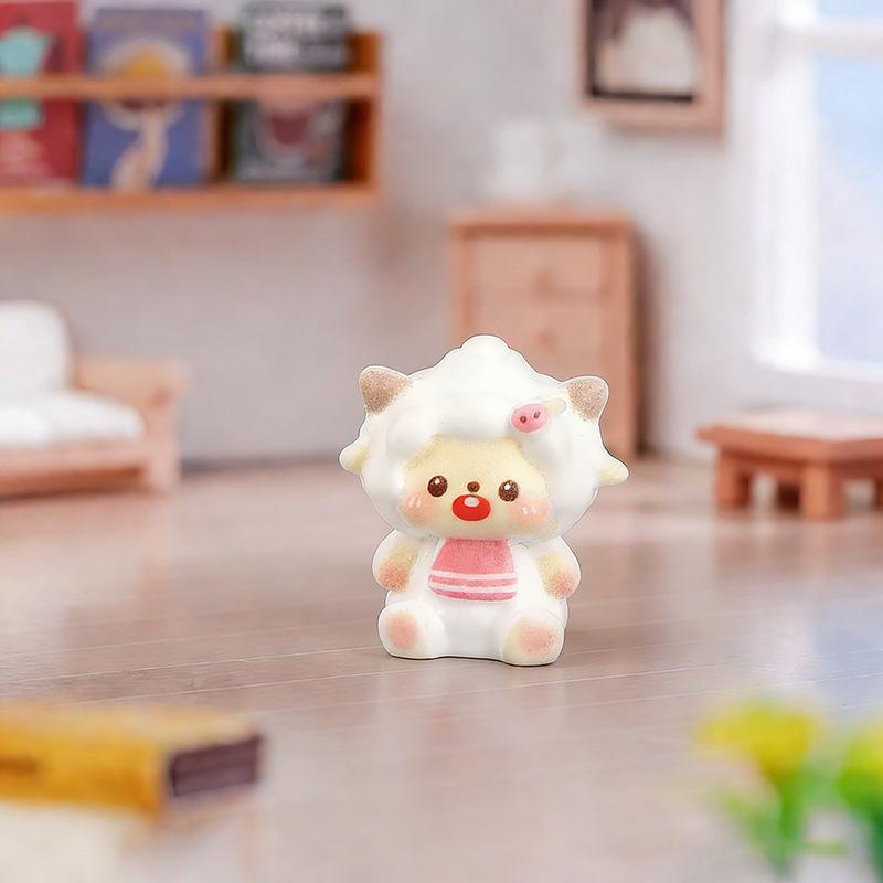 1Pc Miniature Fairy Garden Accessories Cute Sheep Lamb Ornament Figurines Home Garden Dollhouse Terrarium Decor