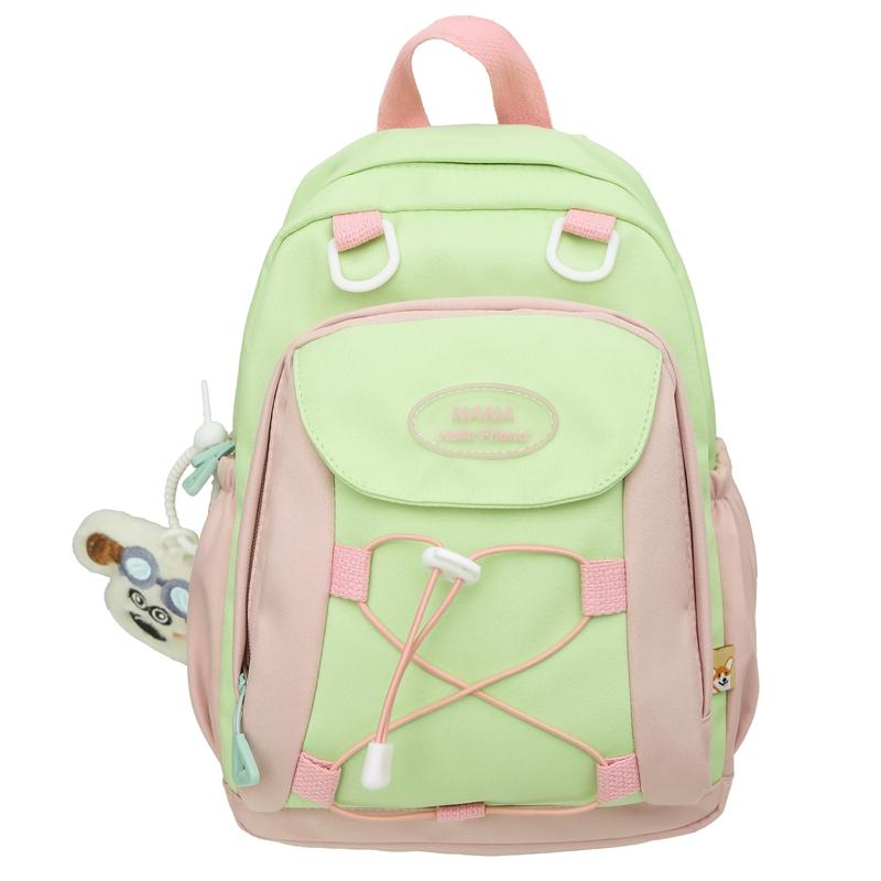 Colored Middle School Student Schoolbag Women's Campus Backpack Large Capacity Travel Backpack
