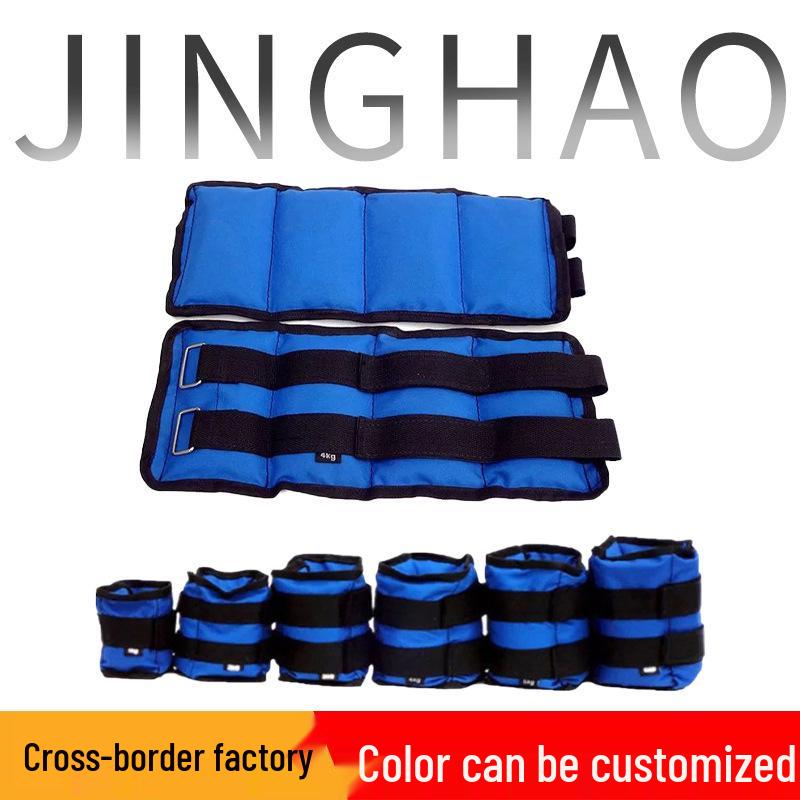Weighted Sandbags for Running, Yoga & Fitness - Adjustable Arm & Leg Wraps for Men & Women 1kg (0.5kg each) синий