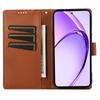 DF-06 Für Realme 13+ 5G/13 Pro 5G (China) Handyhülle Linienprägung Leder Brieftaschenhülle