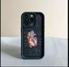 Heart analysis map is suitable for iphone17pro mobile phone case Apple 15 anti-drop 14 foreign trade 16promax new model
