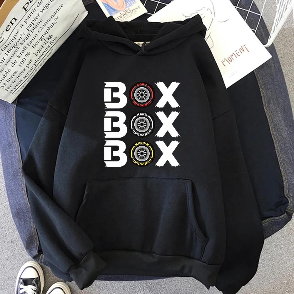 Box Hodies F1 Tyre Compound V2 Sweatshirts  Long Sleeve Top Oversized Hooded Funny Games Men Clothing Y2k Clothes