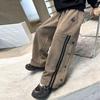 Shcool Boys Cool Pants With Side Stripe Child Fashion Brown Grey Sports Trackpants Spring Autumn Kids Trousers For Teenager