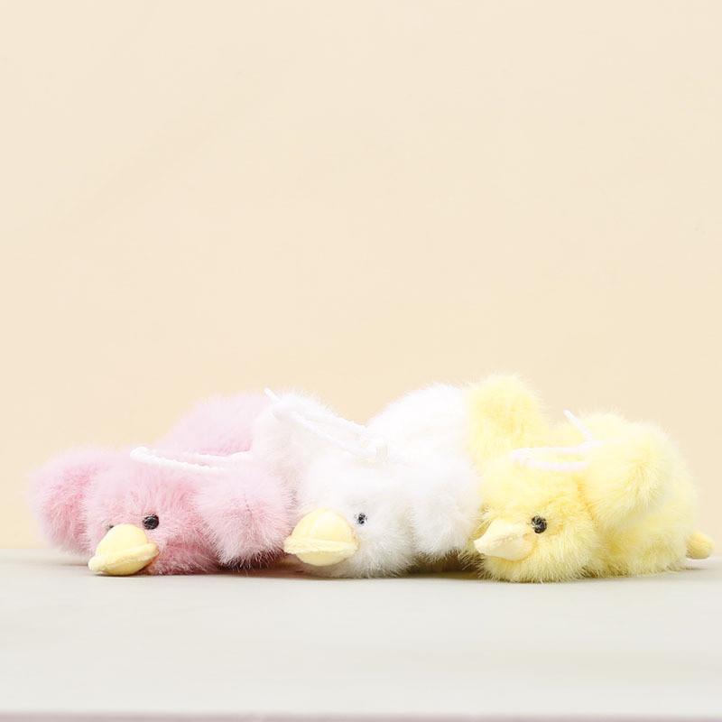 Plüsch-Enten-Schlüsselanhänger mit PP-Baumwollfüllung für Taschen-Deko und Sammler