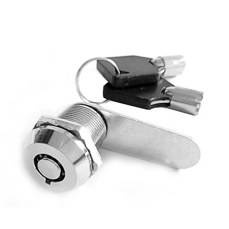 Serrature Cilindriche 16mm 20mm 25mm 30mm Serratura per Porta Armadietto Cassetta Postale Lucchetto Cassetto Armadio Scatola Con 2 Chiavi Per Ferramenta Mobili