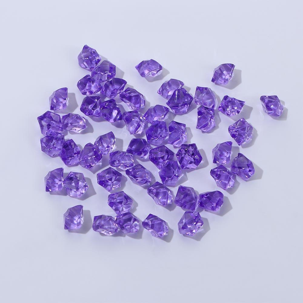 Barevné 50ks/sáček Ozdoby Křišťálové Kostky Ledu Akvarijní Krajina DIY Řemesla Kamínky Umělé Kameny Kočičí Hlava Výplň do Vázy
