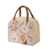 Compact Cartoon Bento Lunch Bag with Thickened Insulated Aluminum Foil