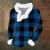 Men's Christmas Printed Fleece Lined Hoodie | Faux Trim Party Sweatshirt With Pocket | Plus Size Loose Fit Holiday Pullover