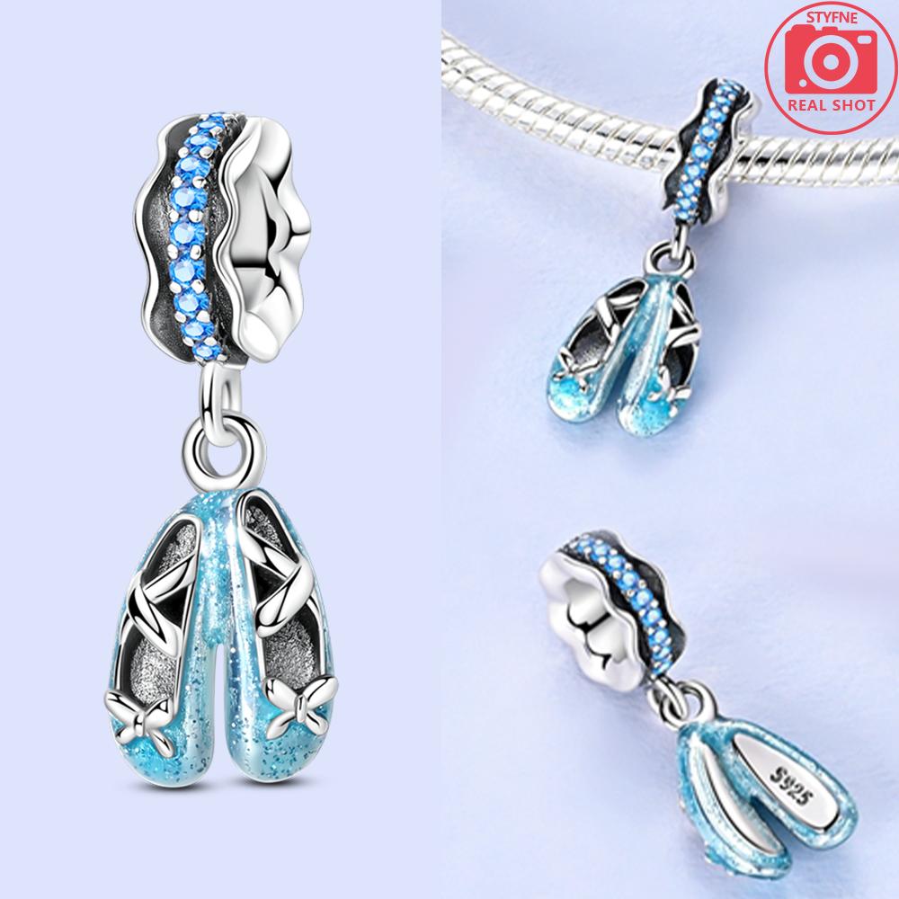 Original Luminous Firefly Wings Butterfly Pink Zircon Beads Charms Fit Copper Bracelet Women Diy Festival Gift Jewelry