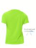 Men's Plus Size Ice Silk Quick-Dry Sports T-Shirt - Breathable Casual Short Sleeve